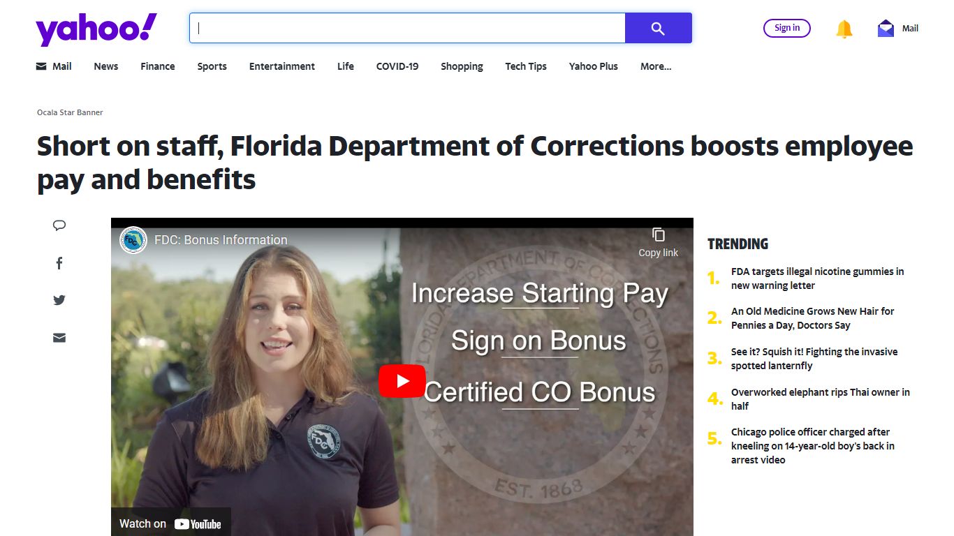 Short on staff, Florida Department of Corrections boosts employee pay ...